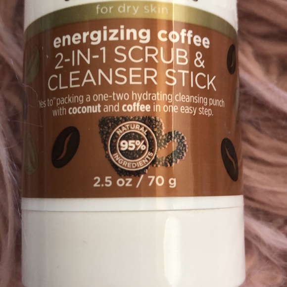 3/$15♥️ NEW "Yes to Coconut" Coffee 2-in-1 Scrub-n-Cleanser Stick - Picture 2 of 7